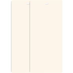 DALIX PVC Vertical Blind Replacement Slats Curved Smooth White 58.5 x 3.5 (10-Pack) Small Size