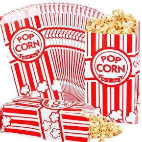 300pcs Paper Popcorn Bags for Party, 1 Oz Small Vintage Individual Servings Popcorn Container Pop Corn Bags Bulk for Popcorn Machine Accessories Supplies Movie Nights