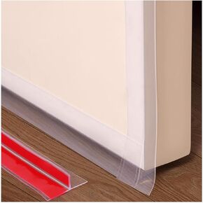 【2024 New Upgrade】 T-Shaped Clear Silicone Seal Strip for Door & Windows Gaps,Weather Stripping Door Seal Strip，19.7Ft Door Draft Stopper for Side of Door