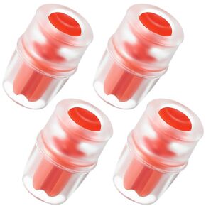Enhon 4 Packs Bite Valve Replacement Sheath for Water Bladder, Compatible with Osprey Packs Hydraulics Reservoirs, Hydration Pack Bite Valve Silicone Nozzle Mouthpiece Replacement (Red)