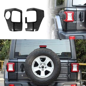 Rear Corner Guards Quarter Black Body Armor Cover Trim Compatible with 2018 2019 2020 Jeep Wrangler JL JLU Sport Sahara Rubicon & Unlimited 2 Door 4 Door