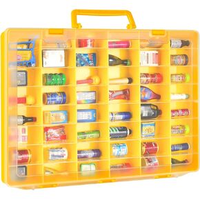 FULLCASE Case Compatible with 5 Surprise for Mini Brands Toys Series 1 2 3 4 Mystery Capsule Real Miniature Collectible Kit Storage for Littles, for Mini Mart Collection Organizer(Box Only) Purple