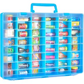 FULLCASE Case Compatible with 5 Surprise for Mini Brands Toys Series 1 2 3 4 Mystery Capsule Real Miniature Collectible Kit Storage for Littles, for Mini Mart Collection Organizer(Box Only) Purple