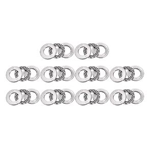 uxcell 51103 Miniature Thrust Ball Bearing 17mm x 30mm x 9mm Chrome Steel with Washer 10pcs