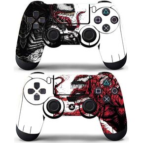 Skin Covers Vinyl Stickers Cover Alien Monster Wrap for PS5 Controller Remot Skin Hero (2 Pack)