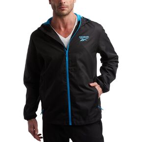 Reebok Men's Jacket - Lightweight Performance Windbreaker - Full Zip Weather Resistant Spring Coat (S-XL)