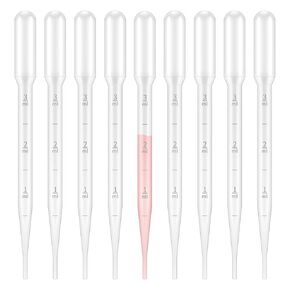 KINGLAKE Plastic Transfer Pipettes 3ML,Essential Oils Pipettes,Graduated,Pack of 100, Makeup Tool