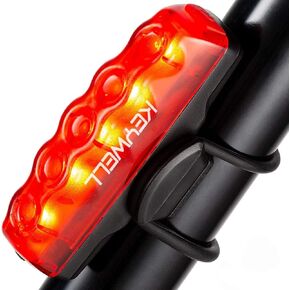 ضوء خلفي للدراجة قابل لإعادة الشحن عبر USB - إضاءة خلفية LED فائقة السطوع للدراجة مع ضوء خلفي أحمر قوي لمصباح أمان ركوب الدراجات - مقاوم للماء in Kuwait