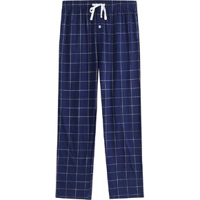 Vulcanodon Mens Cotton Pajama Pants, Lightweight Sleep Pants for Men