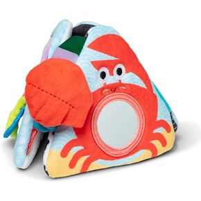 Melissa & Doug Ocean Tummy Time Triangle Infant Baby Toy, Soft Sensory Toy with Textures, Mirror, Floor Toy for Newborns to Ages 6 Months