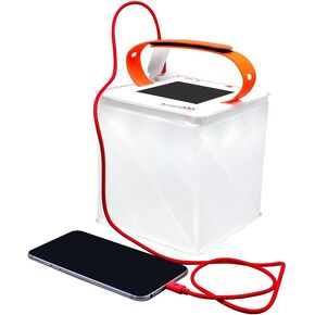 LuminAID 2-in-1 Solar Camping Lantern and Phone Charger - Inflatable LED Lamp for Camping, Hiking and Travel - Emergency Light for Power Outages, Hurricane, Survival Kits - As Seen on Shark Tank
