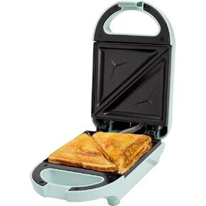 Mini Sandwich Maker, Makes Sandwiches, Paninis, Grilled Cheese, Desserts, Quick Results, Easy Cleanup, 600W, Red