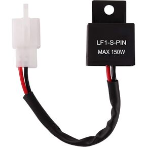 2Pin Flasher Relay 12V Motorcycle Indicators LED Light Flasher for Motorcycle LED Indicators Turn Signal Light