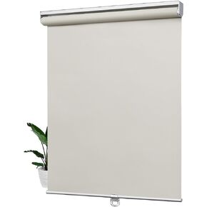 Keego Cordless Roller Shades and Blinds for Windows Blackout Shades Window Shades for Home Bedroom Kitchen Office (Blackout - Gray, 27" W x 48" H)