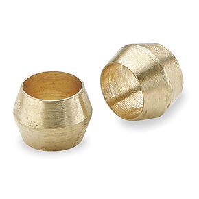 Parker Hannifin 60C-4 Brass Sleeve Compression Fitting, 1/4" Compression Tube