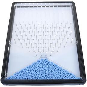 Dalton Board/Galton Board, Effective Statistical Law Demonstration,Experiment Model for PhysicalSchool Laboratory Teaching Demonstration Teaching (Red)