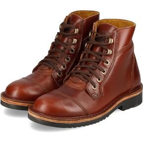JIM GREEN Numzaan Frog Sole Boots Lace-Up Water Resistant Full Grain Leather Work or Hiking Boot