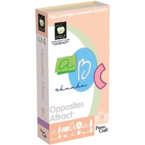 Cricut 29-0227 Opposites Attract Font Cartridge