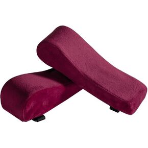 2 Pieces Chair Armrest Pads Chair Armrest Cushions Elbow Pillow Pressure Relief Armrest Pads Office Chair Armrest Pads Gaming Chair Armrest Covers, Winse Red