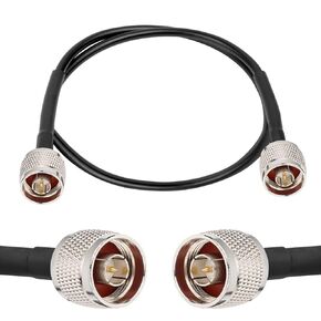 XRDS -RF N Male to N Male Cable 10FT, Type N Cable RG58 50 Ohm Coax Extension Cable N Male to N Male Connector Pure Copper Coaxial Cables