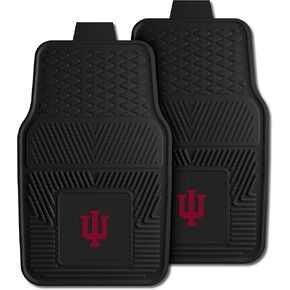 FANMATS 12260 NCAA Indiana Hooisers سجادات السيارة للصف الخلفي - مجموعة من قطعتين، 14 بوصة. × 17 بوصة، حماية من جميع الأحوال الجوية، ملاءمة عالمية، تصميم خزان عميق، شعار الفريق المصبوب in Kuwait