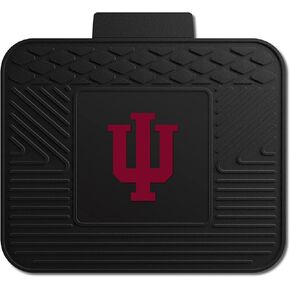 FANMATS 12260 NCAA Indiana Hooisers Back Row Utility Car Mats - 2 Piece Set, 14in. x 17in., All Weather Protection, Universal Fit, Deep Resevoir Design, Molded Team Logo