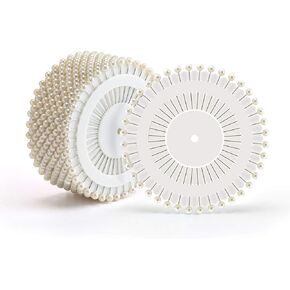 Sewing Pins Straight Pins Head pins, 1.5 inch - 480 Pcs (White)
