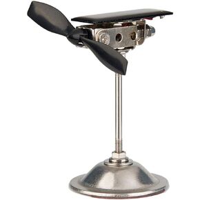 Sunnytech Solar Aircraft Balance Toy Plane Black Propeller Kinetic Art Balancing Decompression Science Home Office Toy for Desk Physics Toy WJ156