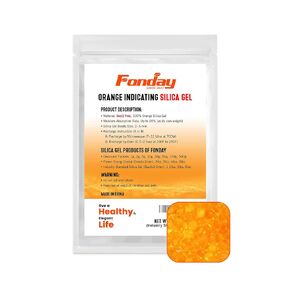 2LBS Fonday Premium Moisture Indicating Silica Gel Desiccant Beads Orange to Green (Industry Standard 3-5 mm) - Rechargeable
