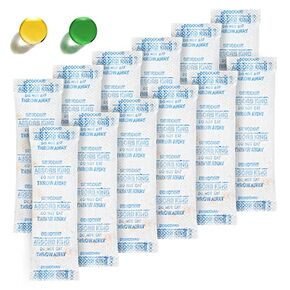Moisture Absorbers – 250 Packs 5 Gram Silica Gel Packs Food Grade Desiccant Packs, Premium Desiccant Packets for Storage, Color Indicating Silica Gel for Spices, Jewelry, Shoes, Electronics, Tool Box