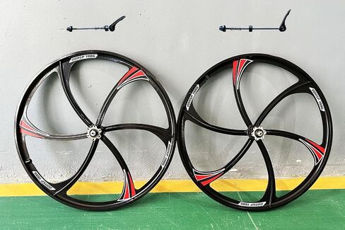 26" Quick Released Mag WheelSet for Rotary Flywheel 7/8/9s, 26 Inch Magnesium Wheel/Black/Disc Brake for Beach Cruisers, MTB's Bicycle in Saudi Arabia