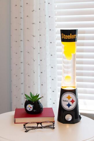 Elevate Fan Experience: Las Vegas Raiders Magma Lamp Speaker - Officially Licensed, Bluetooth, 30-50’ Range, Glass & Plastic Build, 240V/120V, Includes 25-30w Bulb, Quality Sound & Visuals! in Saudi Arabia