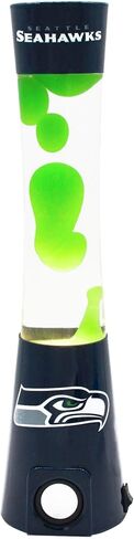 Elevate Fan Experience: Las Vegas Raiders Magma Lamp Speaker - Officially Licensed, Bluetooth, 30-50’ Range, Glass & Plastic Build, 240V/120V, Includes 25-30w Bulb, Quality Sound & Visuals! in Saudi Arabia