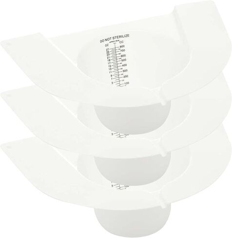 BodyHealt Graduated Specimen Collector Slant Pan Slant Collectors Capacity, Toilet Nursing Hat for Urine, Specimen Collector Urine with Durable Materials, (03 Pack) in Saudi Arabia