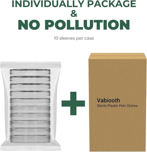 [قابلة للتعقيم] 1000 عبوة من أطباق بيتري البلاستيكية السميكة المعقمة مع غطاء، قطر 60 مم × 15 مم عمق شفاف 3 فتحات لتجربة العلوم المعملية، غير هشة، مقاومة للخدش in Saudi Arabia