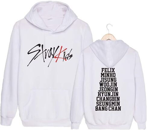 Kpop Skz Hoodie Felix Sweatshirt ChangBin HyunJin Woojin Han Jisung Bangchan Minho Sweater for Unisex Adult in Saudi Arabia