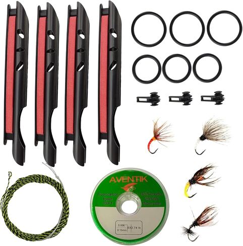 Aventik Tenkara Line Keeper/Winder, 4Pcs Portable Durable Bobbin Winder Clip on Tenkara Rod Fishing Tackle in Saudi Arabia