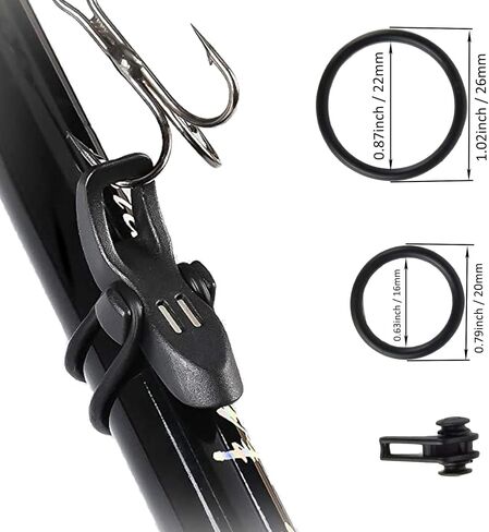 Aventik Tenkara Line Keeper/Winder, 4Pcs Portable Durable Bobbin Winder Clip on Tenkara Rod Fishing Tackle in Saudi Arabia