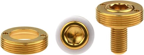Titanium M8x15mm Bicycle Crank Arm Fixing Bolt with Cap for Square Taper Bottom Bracket Screws Pack of 2 (Rainbow) in Saudi Arabia