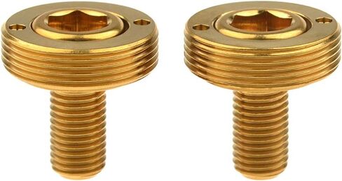 Titanium M8x15mm Bicycle Crank Arm Fixing Bolt with Cap for Square Taper Bottom Bracket Screws Pack of 2 (Rainbow) in Saudi Arabia