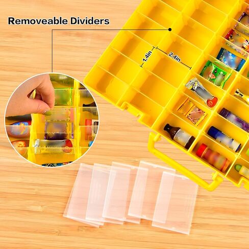 FULLCASE Case Compatible with 5 Surprise for Mini Brands Toys Series 1 2 3 4 Mystery Capsule Real Miniature Collectible Kit Storage for Littles, for Mini Mart Collection Organizer(Box Only) Purple in Kuwait