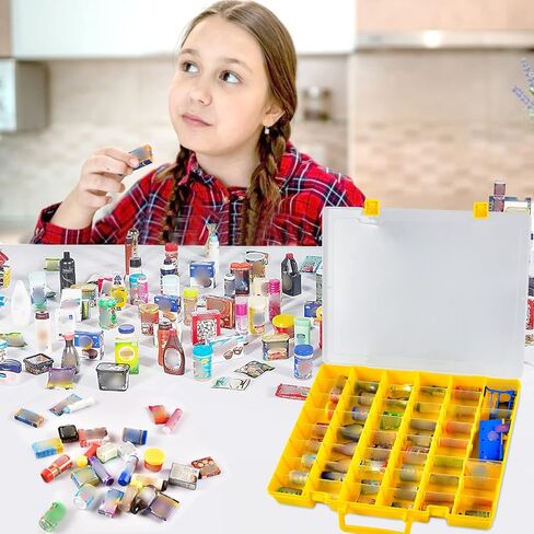 FULLCASE Case Compatible with 5 Surprise for Mini Brands Toys Series 1 2 3 4 Mystery Capsule Real Miniature Collectible Kit Storage for Littles, for Mini Mart Collection Organizer(Box Only) Purple in Kuwait