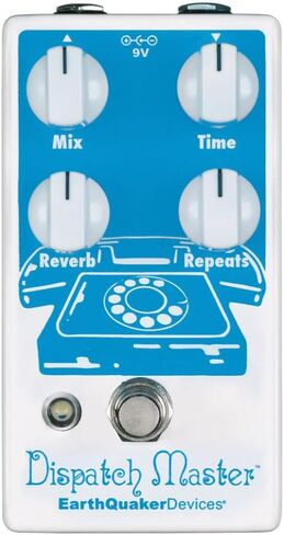 EarthQuaker Devices Dispatch Master® Digital Delay & Reverb Bundle w/2x Strukture S6P48 Woven Right Angle Patch Cables, 12x Guitar Picks and Liquid Audio Polishing Cloth in Saudi Arabia