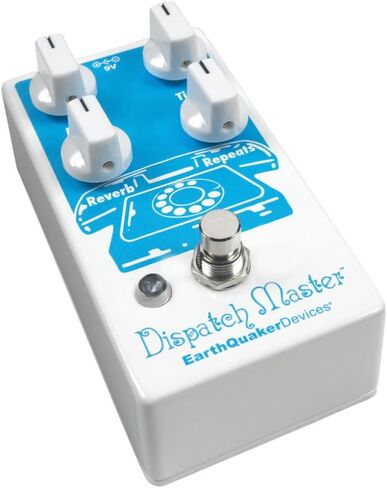 EarthQuaker Devices Dispatch Master® Digital Delay & Reverb Bundle w/2x Strukture S6P48 Woven Right Angle Patch Cables, 12x Guitar Picks and Liquid Audio Polishing Cloth in Saudi Arabia