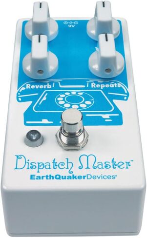 EarthQuaker Devices Dispatch Master® Digital Delay & Reverb Bundle w/2x Strukture S6P48 Woven Right Angle Patch Cables, 12x Guitar Picks and Liquid Audio Polishing Cloth in Saudi Arabia