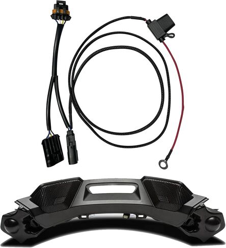 حزام إضافة مكبرات الصوت من Low Rider ST - مناسب لـ Harley Davidson M8 Softail Low Rider S Low Rider ST إضافة Rockford Fosgate. in Kuwait