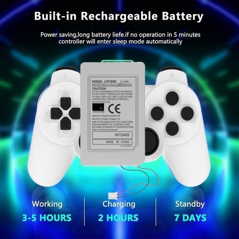 2 حزمة LIP1359 تبديل البطارية لسوني PS3 تحكم بلاي ستيشن 3 بطاريات 1800 مللي أمبير 3.7 فولت بطارية تحكم لاسلكية in Kuwait