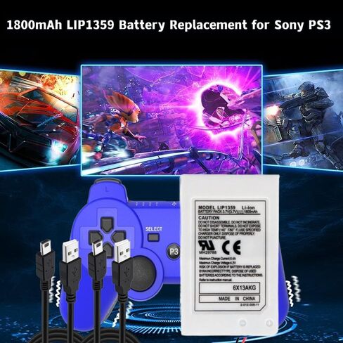 2 حزمة LIP1359 تبديل البطارية لسوني PS3 تحكم بلاي ستيشن 3 بطاريات 1800 مللي أمبير 3.7 فولت بطارية تحكم لاسلكية in Kuwait