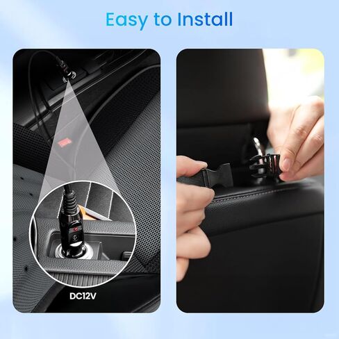 coococo 12v تبريد وسادة مقعد السيارة، السيارات قابل للتعديل درجة الحرارة تبريد غطاء مقعد السيارة، التهوية تنفس، يصلح للسيارة والمكتب وسادة التبريد، هدايا للزوج الرجال سائقه in Kuwait