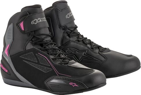 حذاء Alpinestars النسائي Stella Faster 3 Drystar (7.5) (أسود/فوشيا) in Saudi Arabia